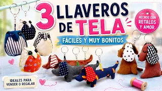 LLAVEROS DE TELA, EL COMPLEMENTO PERFECTO PARA TUS BOLSOS Y TUS LLAVES | RECOPILACIÓN