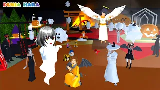 Download Baby Raksasa Celine Jadi Hantu 😱 Celine Ajak Adik Kembar Pesta Halloween 🎃 | Sakura School Simulator MP3