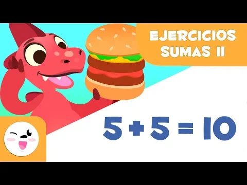 Download MP3 Ejercicios de Sumas II - Aprende a sumar con Dino y sus hamburguesas - Matemáticas para niños