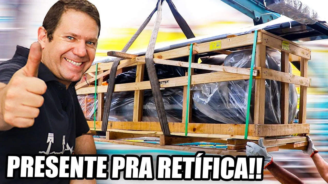 PRESENTE CHEGOU DE CAMINHÃO!! PRESENTE INUSITADO NA RETÍFICA PROJETO!!???????? ANIMAL!!
