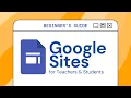 Google Sites Beginner Tutorial Teachers and Students