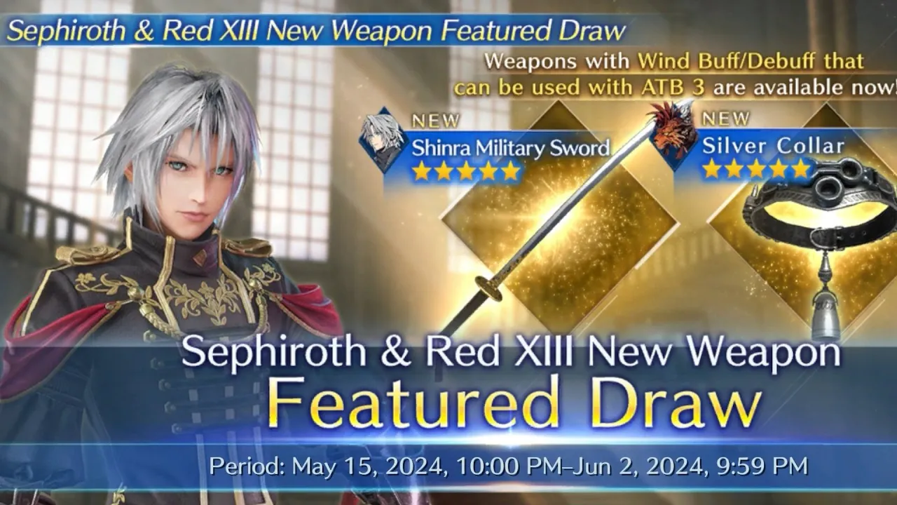 [FF7EC] Sephiroth (Shinra Formal Uniform) Draws, BLACK/RED CHOCOBO!