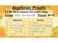Algebraic Proofs