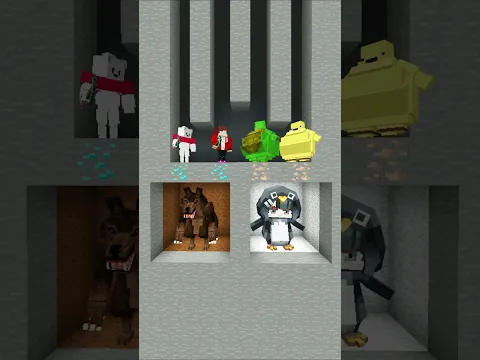😱FAT MIKEY AND BANANA KID ATTACK SPORT JJ AND CARRIE😱 #minecraftshorts #herobrine #brainrot #maizen