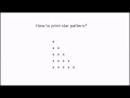Print star pattern