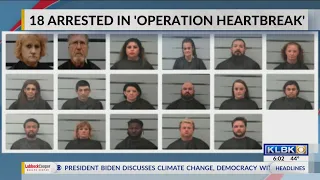 Lubbock Police arrest 18 in Operation Heartbreak prostitution sting