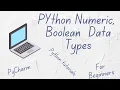 4 Numeric int float complex and Boolean Data types type function in python For beginners