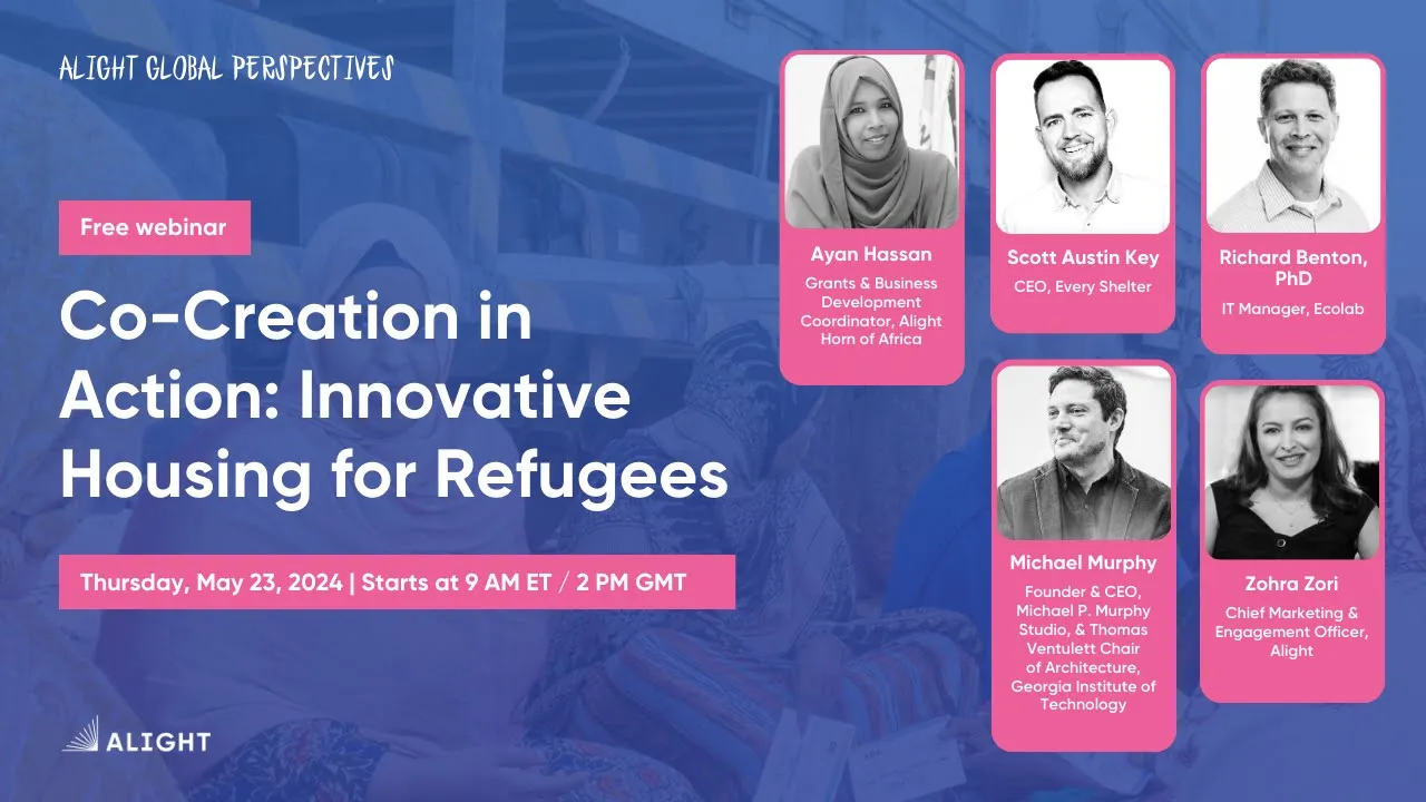 Co-Creation in Action: Innovative Housing for Refugees | Alight Global Perspectives Webinar