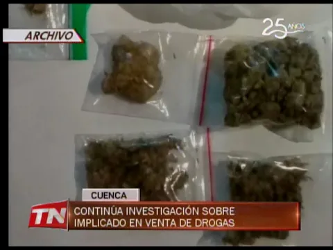 Continúa investigación sobre implicado en venta de drogas