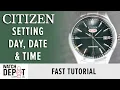 Lagu How to Set the Day, Date \u0026 Time on a Citizen Watch