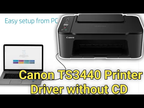 Download MP3 How to Download and install the Canon PIXMA TS3440 printer driver on windows without CD.canon driver
