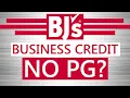 BJ s Business Credit Card NO PG