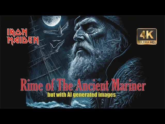 Download MP3 Iron Maiden - Rime of the Ancient Mariner video  - but with AI generated images from the lyrics