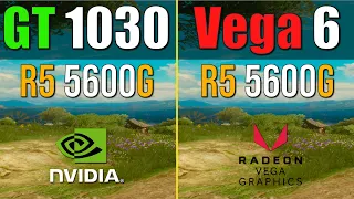 Ryzen 5 5600G Vega 7 vs GT 1030 GDDR5
