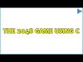 The 2048 game using C