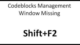 Dev Tips Codeblocks Management Windows Missing Resolved