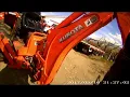 Kubota L3301 with BH77 backhoe Custom Made 6 inch trenching bucket