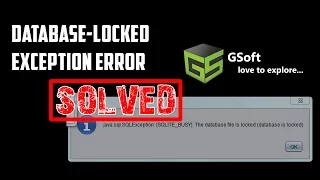 how to solve database is locked Exception error or database is in use error java tutorial