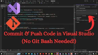 Commit Push Code in Visual Studio No Git Bash Needed