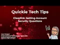 Classlink - Setting Recovery Options