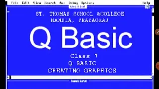 COMPUTER SCIENCE FOR CLASS 7TH - CHAPTER 6 Q BASIC