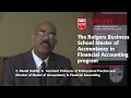 Rutgers Business School s Master of Accountancy in Financial Accounting Program