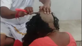very long hair women headshave head shave bald tirupati temple tonsure