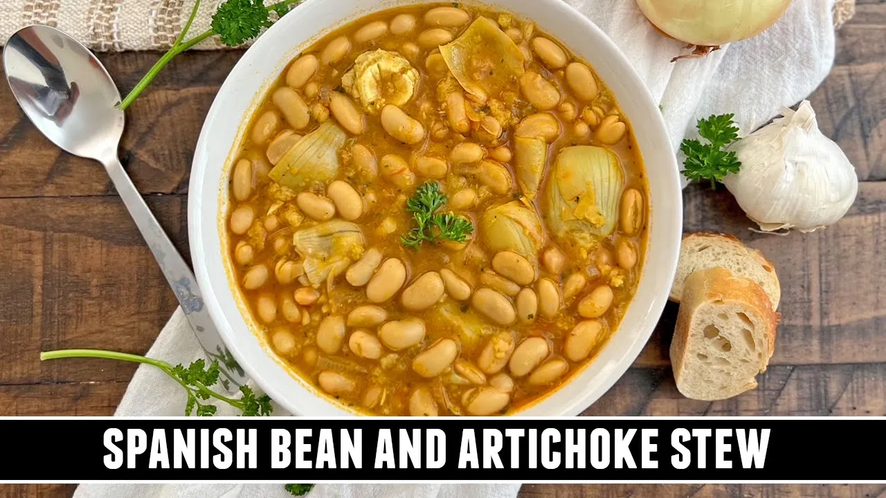 Heart-Warming Bean and Artichoke Stew   One of Spains BEST Bean Stews