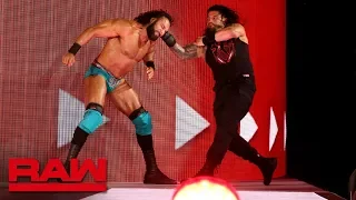 Roman Reigns Unleashes An All Out Assault On Jinder Mahal Raw May 14 2018 