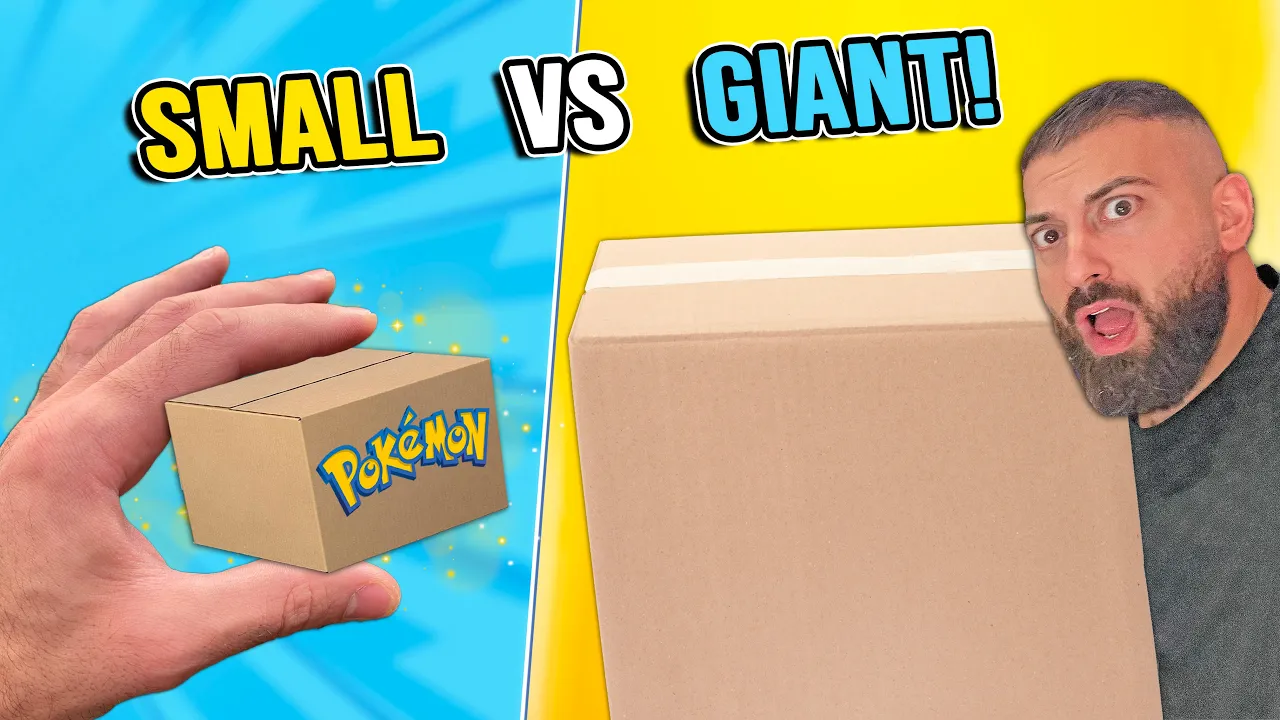 Small vs Giant Pokemon Box!