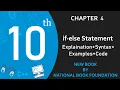 if-else Statement Lect-47 Class 10 Computer Science New Book Chapter 4