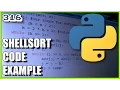 Sorting algorithms in Python - Shell Sort code