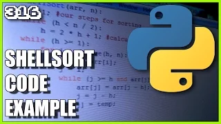 Sorting algorithms in Python - Shell Sort code