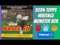 Monster Box 2024 Topps Heritage Monster Box Blue Chrome Sparkle Cards