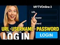 MyTVOnline 3 Login Made EASY URL Username Password EPG Fix