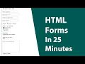 HTML tutorial form in 25 minutes