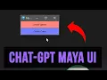 Create Maya UI With No Code ChatGPT Zoo Tools