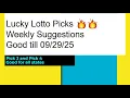 Download Lagu 🔥💰Lucky Lotto Picks Weekly Suggestions Pick 3 \u0026 4 | Good till 09/29/25