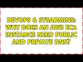DevOps SysAdmins Why does an AWS EC2 instance need public and private DNS