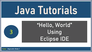 Java Tutorials Hello World from Eclipse IDE