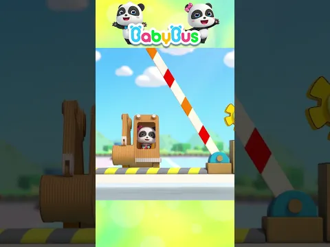 Máy xúc bìa cát-tông #shorts #youtubeshorts #babybus #babybusnhacthieunhi