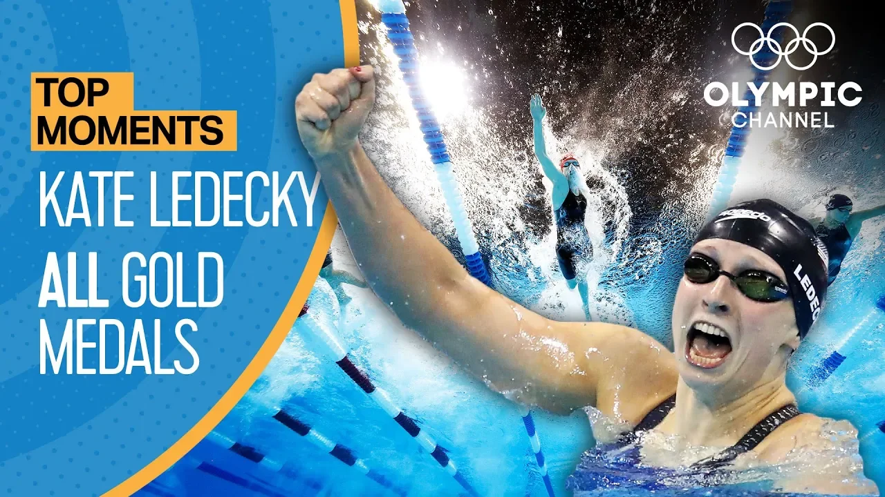 Katie Ledecky  - ALL Gold Medal Races | Top Moments