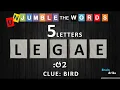 UNJUMBLE THE WORDS QUIZ 5 letters I Unscramble 30 Scrambled General Knowledge Words I