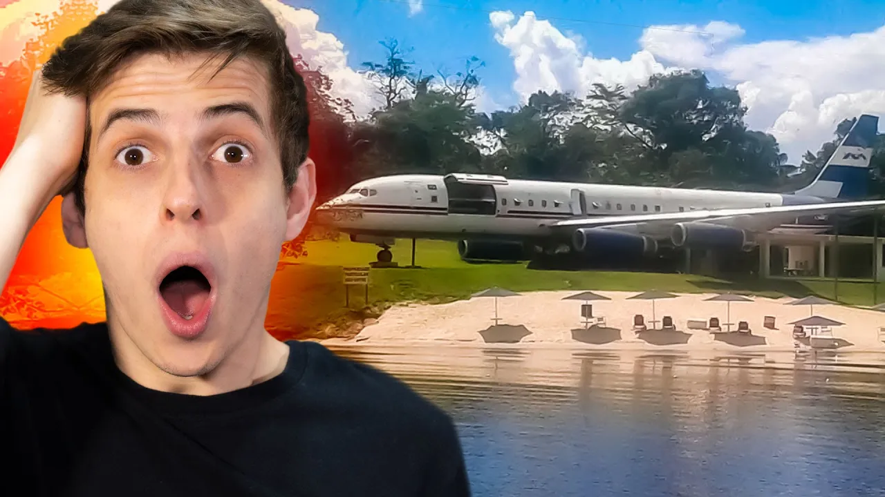 Ele tem um AVIÃO na GARAGEM DE CASA