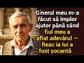 Ginerele m-a pus să implor ajutor — până fiul meu a aflat adevărul. Reacția lui a fost șocantă