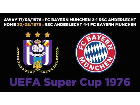 Classic : UEFA Super Cup 1976 | RSCA 4-1 FC Bayern München - YouTube thumbnail