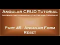 Angular form reset