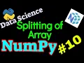 NumPy Tutorial Splitting of Array
