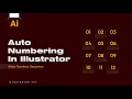 Auto Numbering in Illustrator with one Click I Illustrator Scripts I MakeNumbersSuequence Script