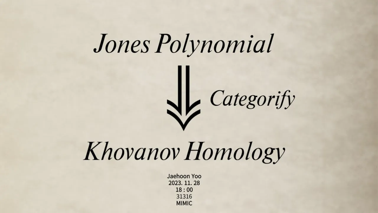 Khovanov homology, categorification of the Jones polynomial